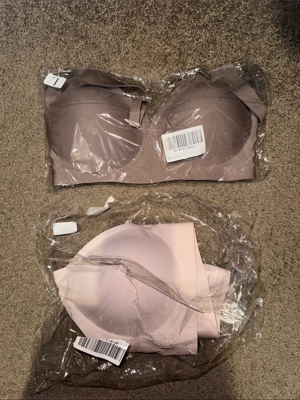 Wireless jelly Bra - Taupe & Blush